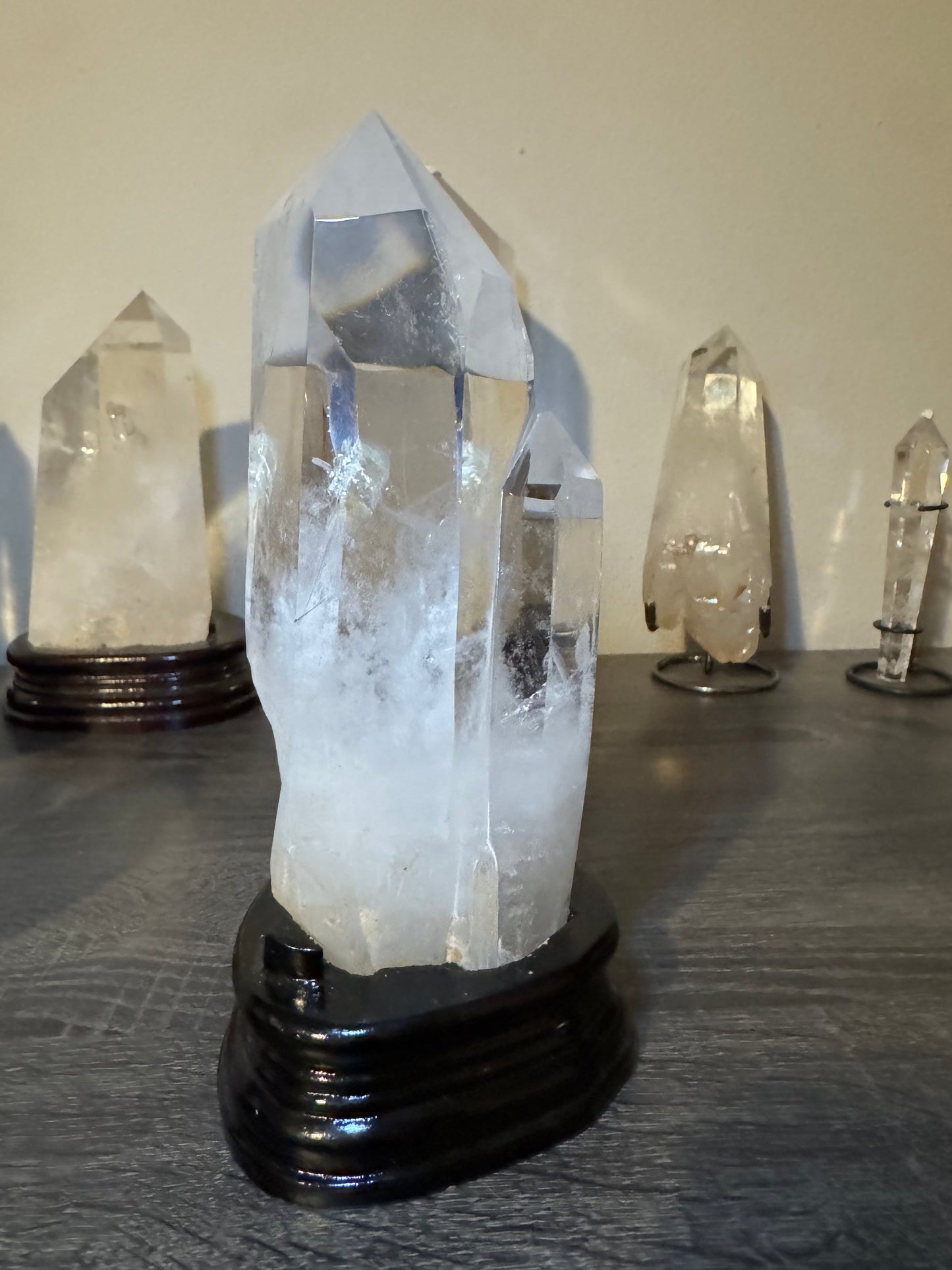 Clear Quarts Tower and Stand