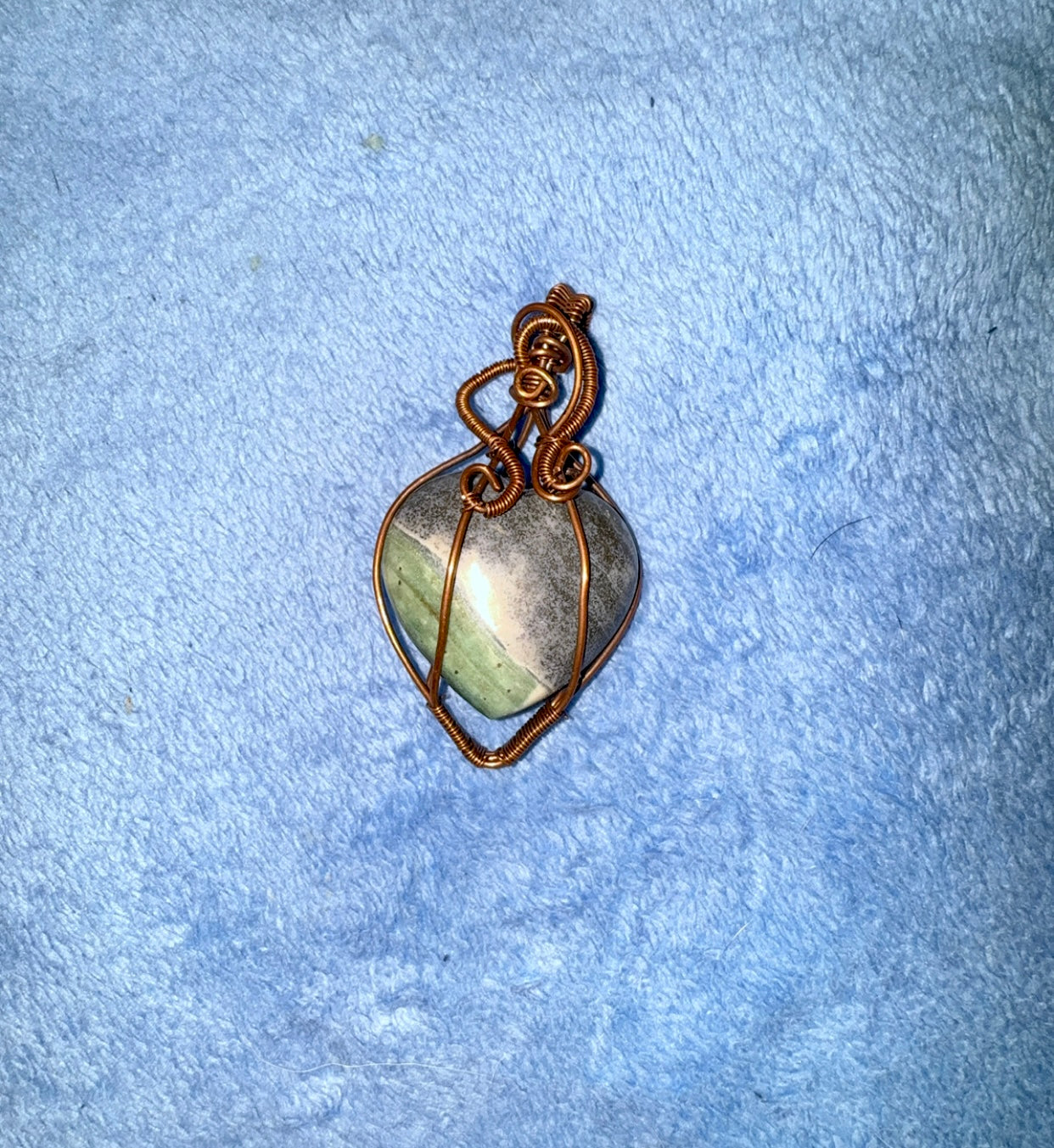 Ocean Jasper Heart Pendants