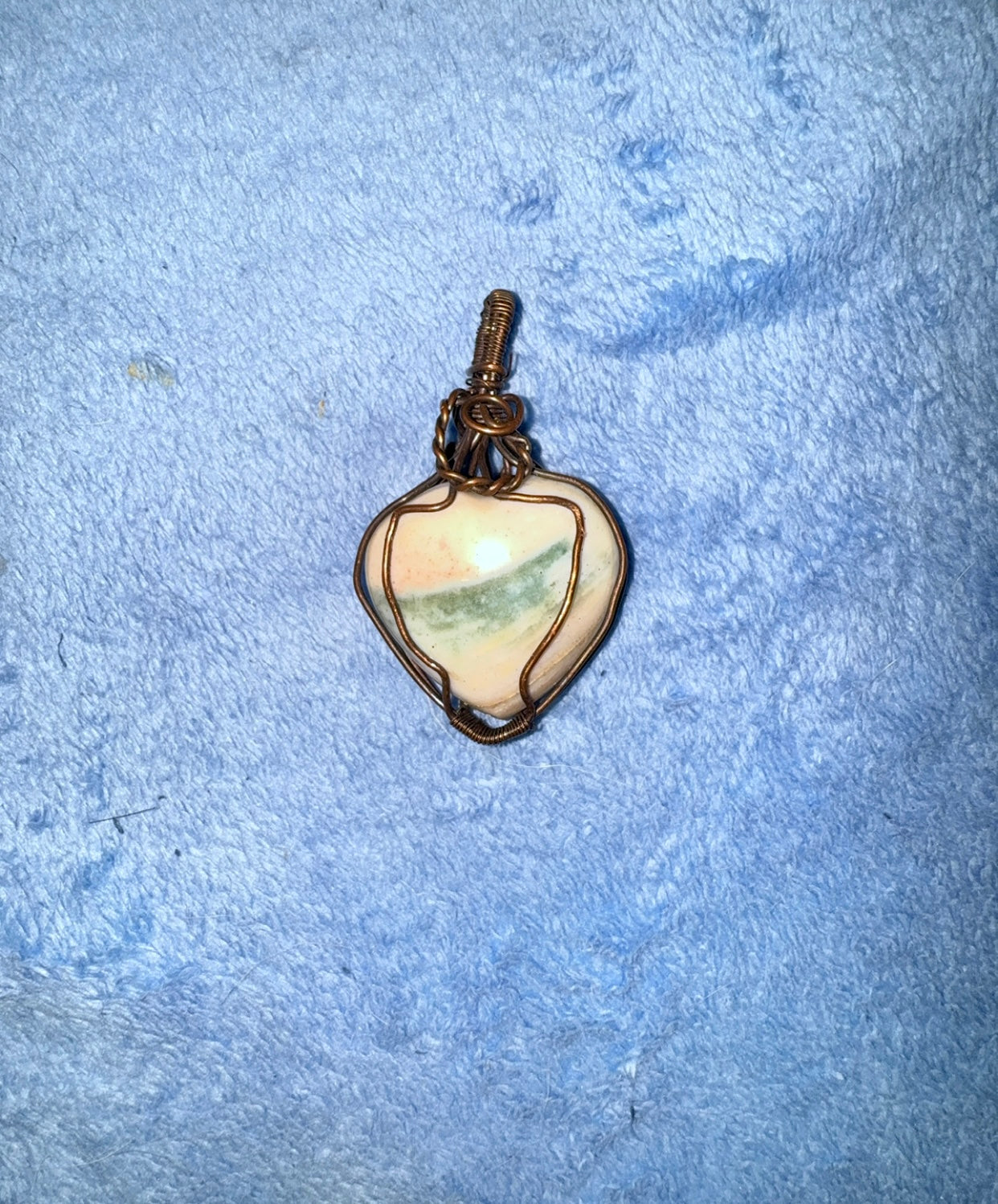 Ocean Jasper Heart Pendants