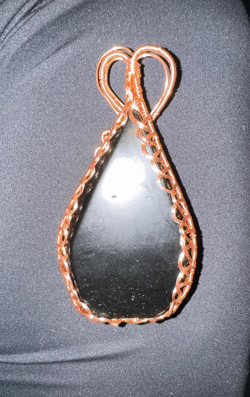 Wire Pendant Golden Obsidian