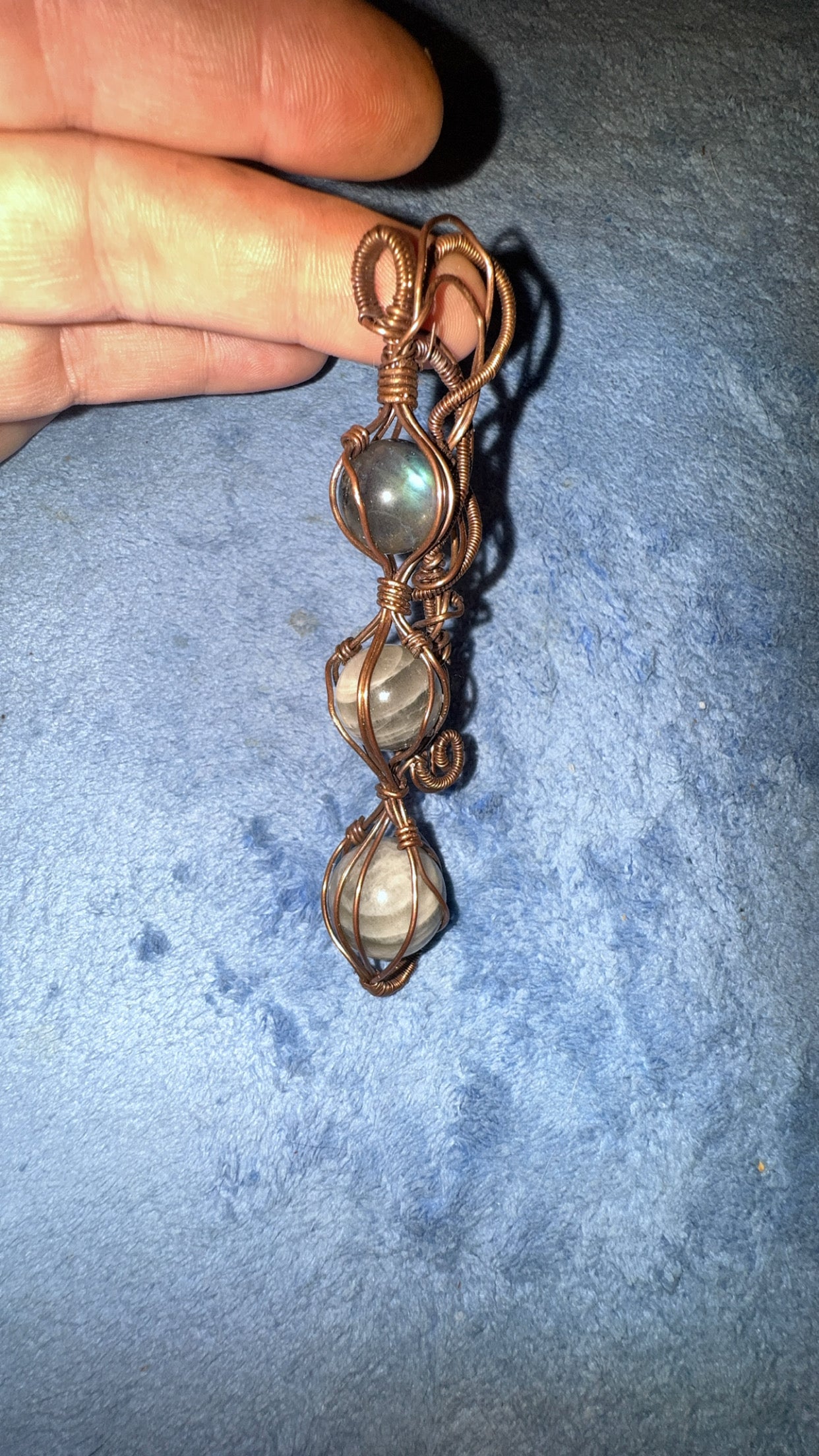 Triple Crystal Pendant