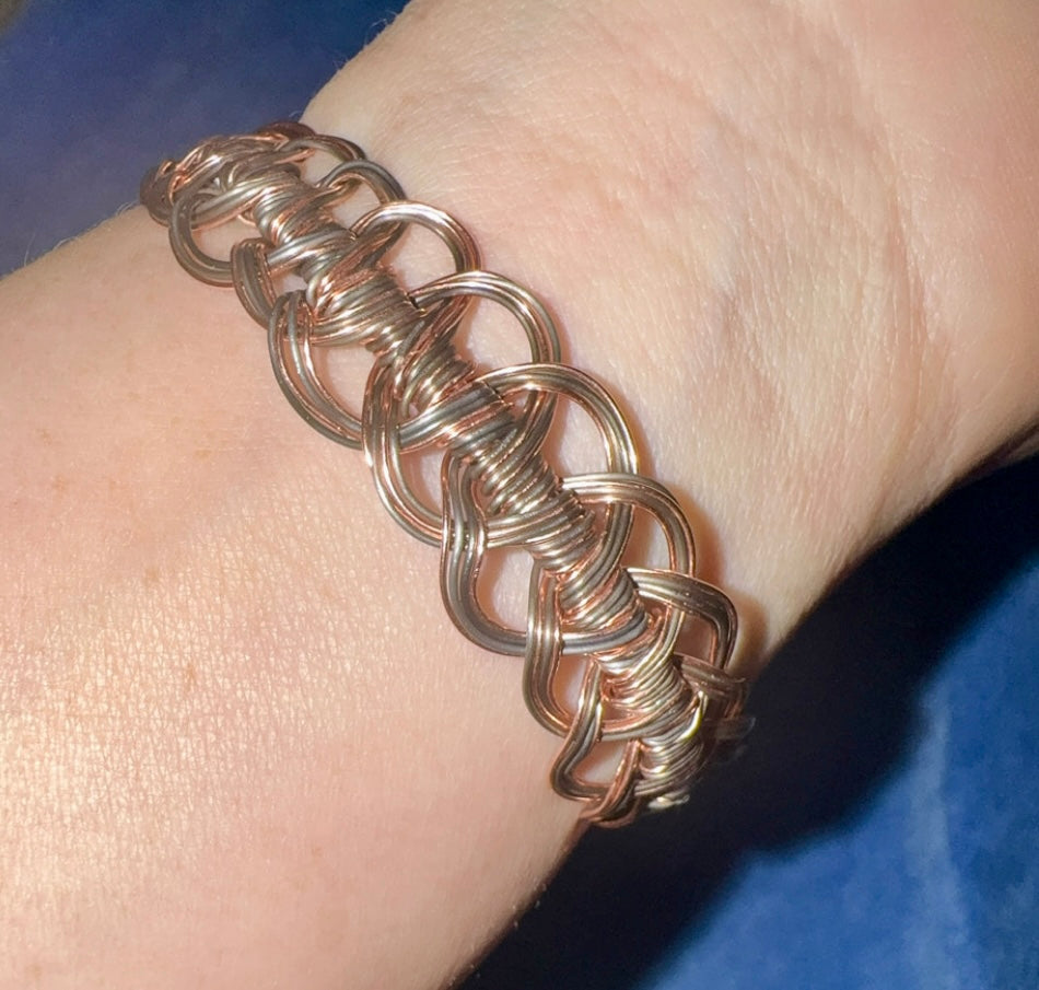 Labradorite Copper Wire Bracelet