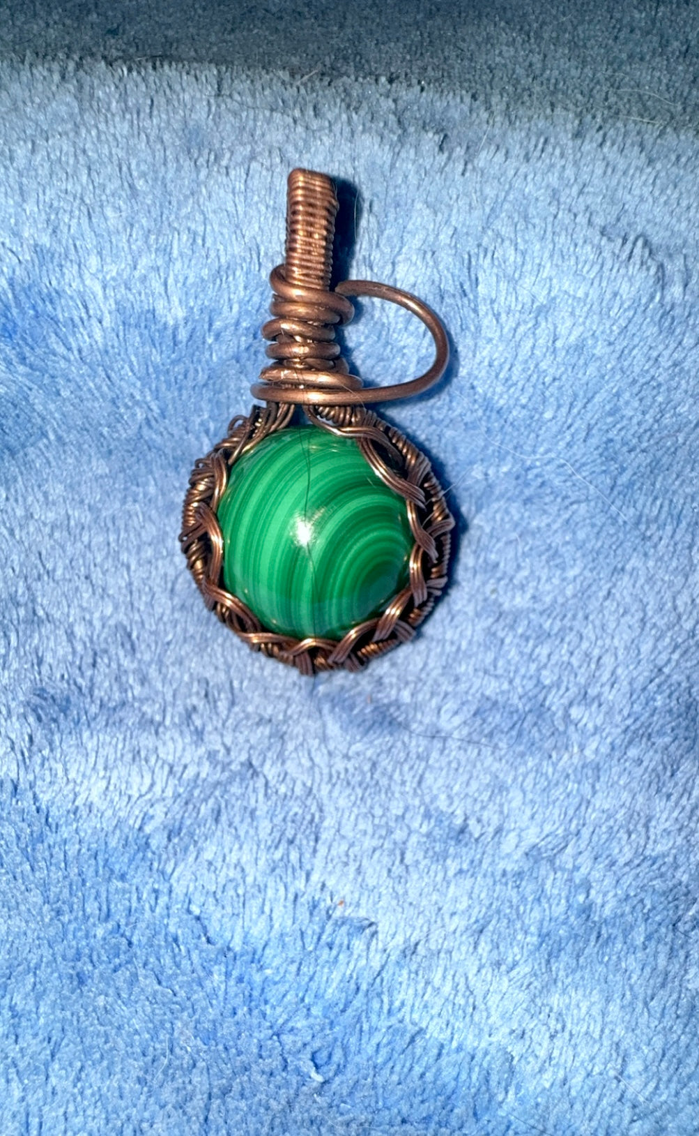 Malachite Wire Pendant