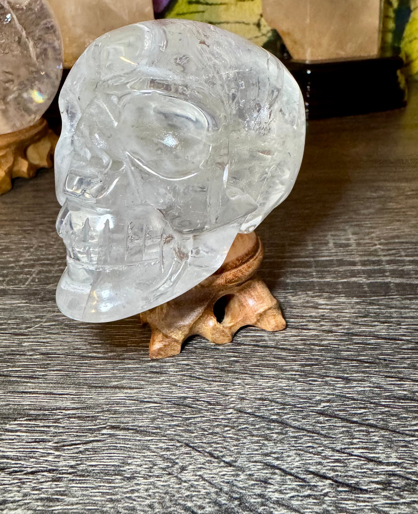 Clear Quarts Skull