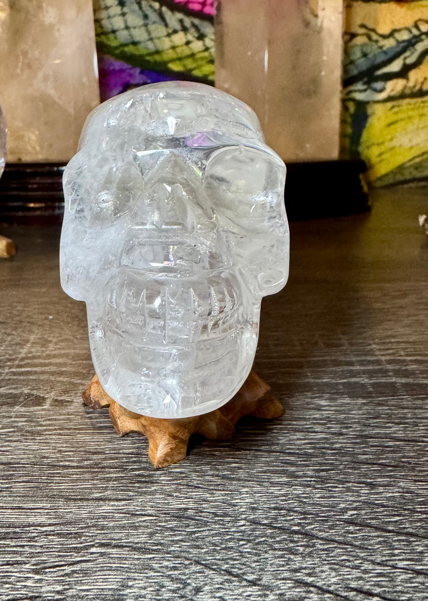 Clear Quarts Skull