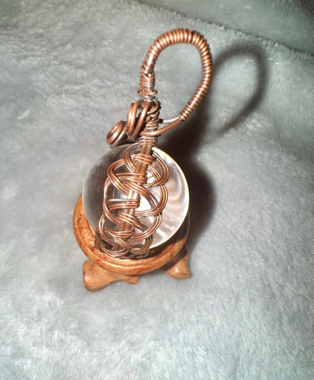 Wire Pendants Clear Quarts