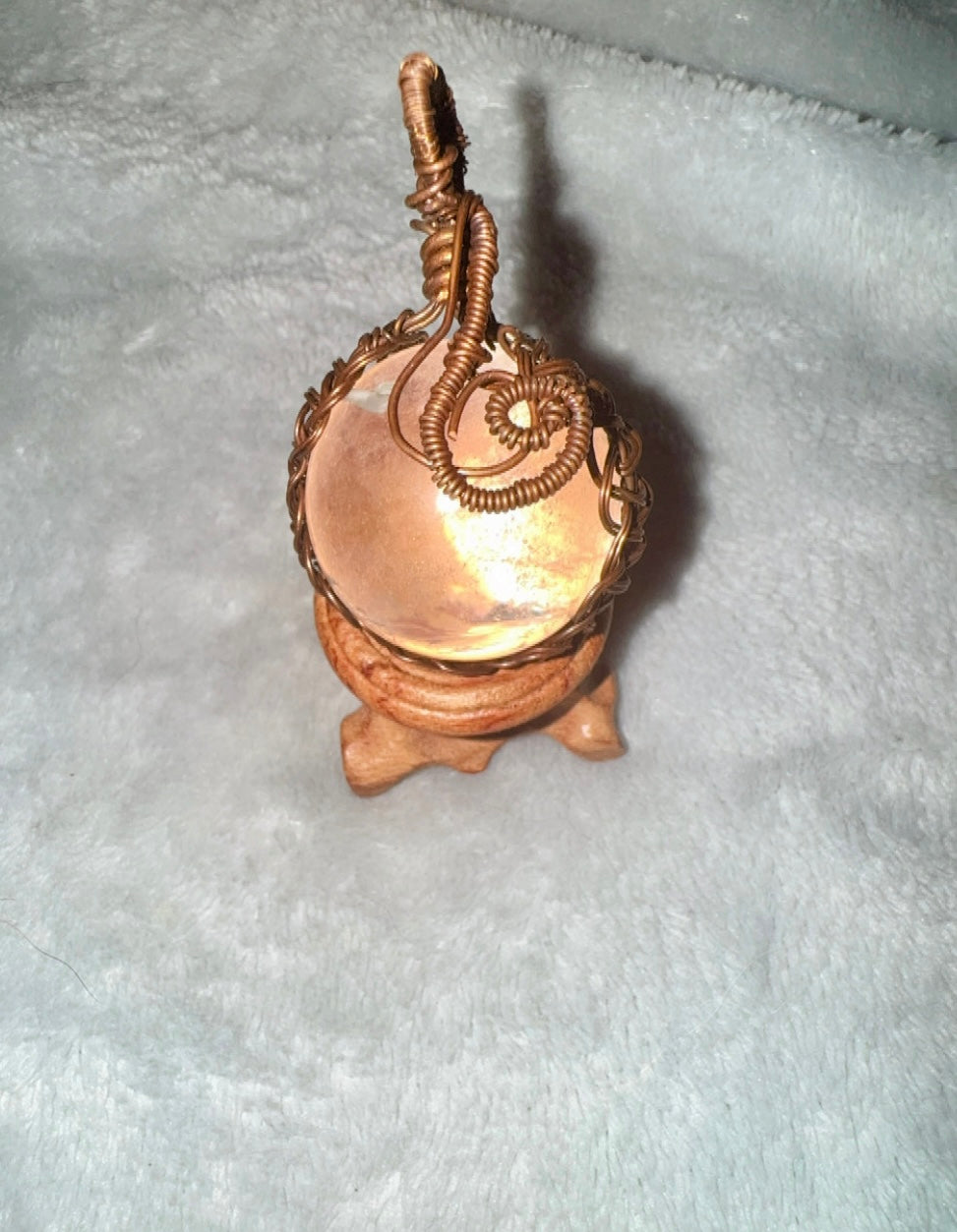 Wire Pendants Clear Quarts