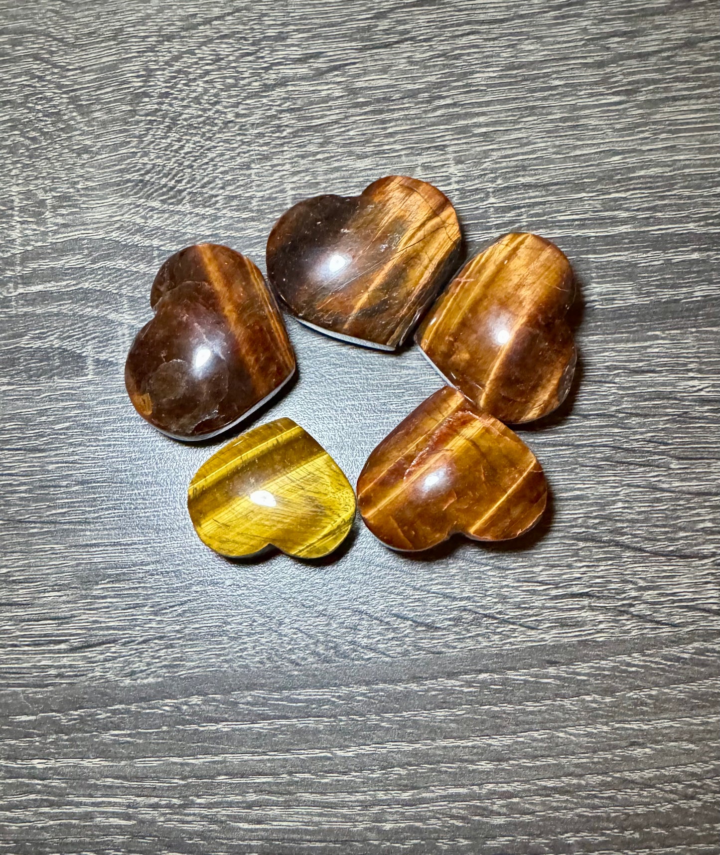 Heart Stone RedTigers Eye