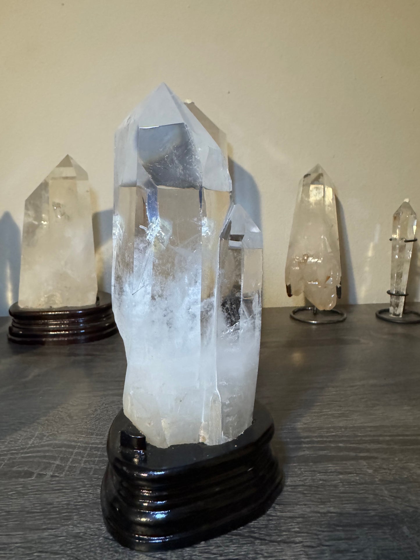 Clear Quarts Tower and Stand