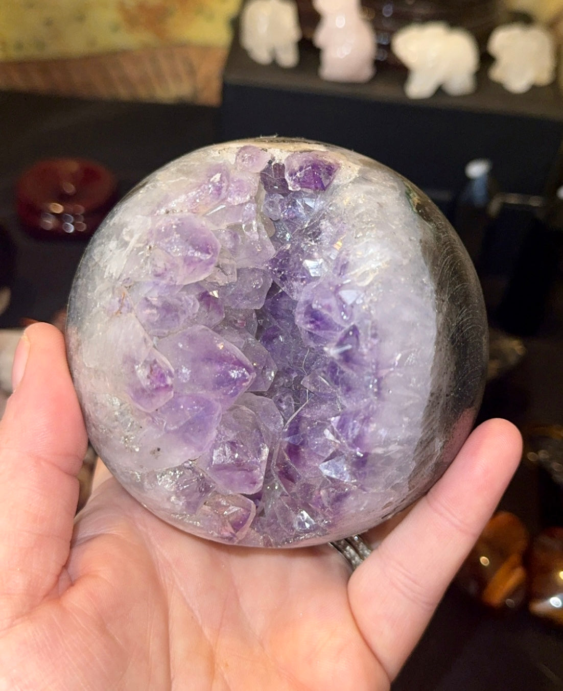 Druzy Amethyst Sphere