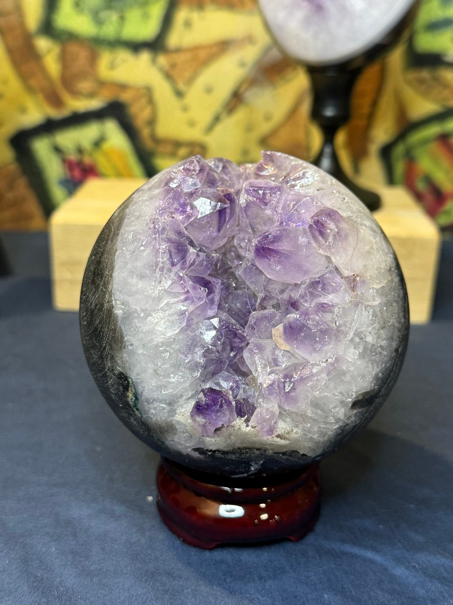 Druzy Amethyst Sphere