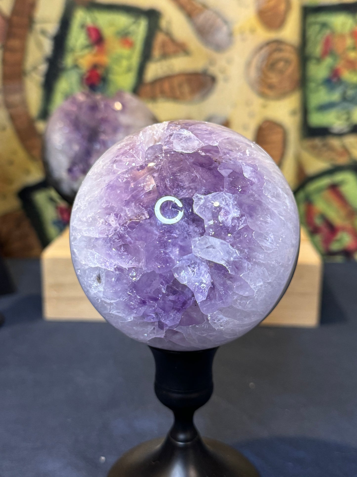 Druzy Amethyst Sphere
