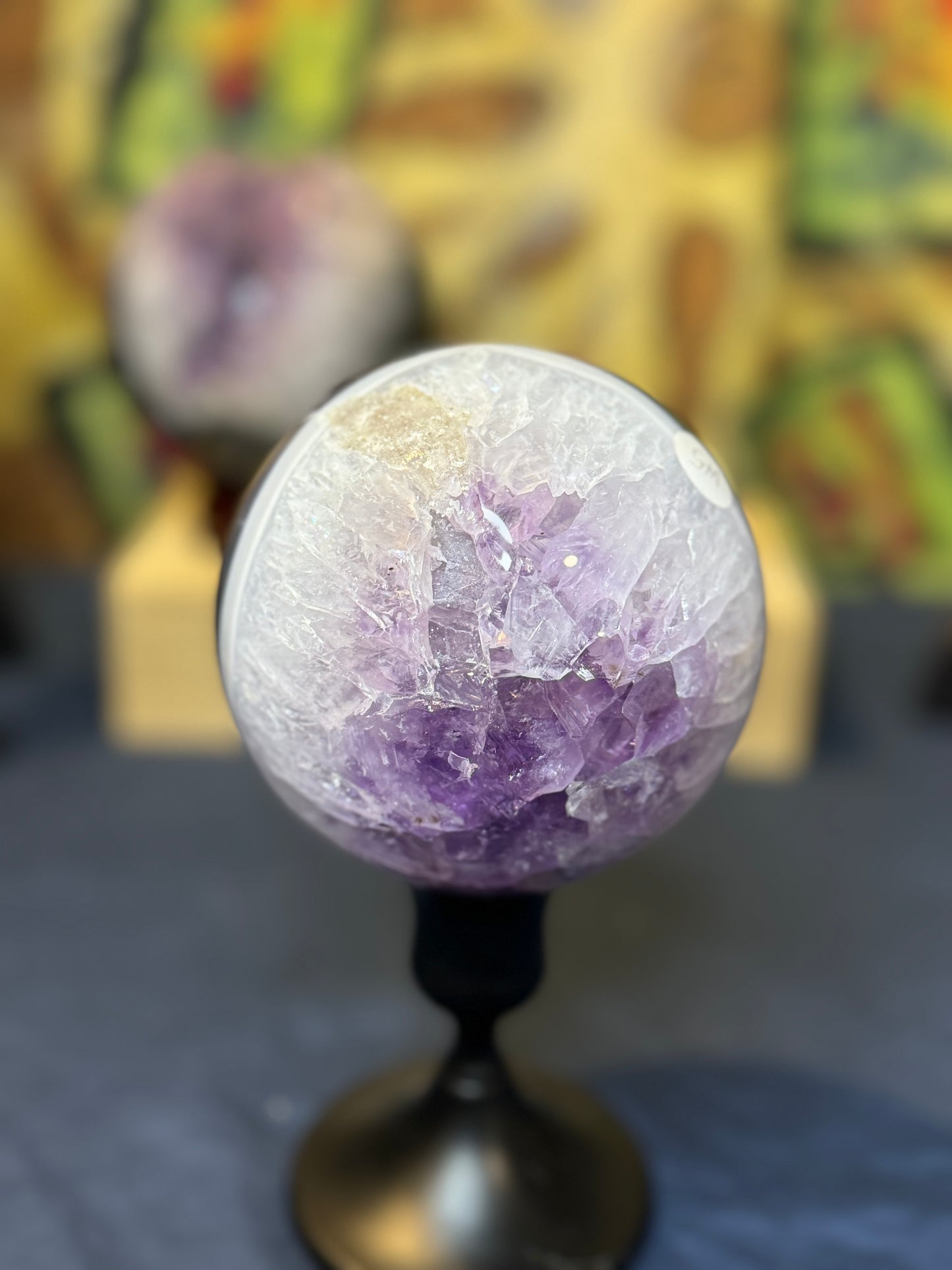 Druzy Amethyst Sphere