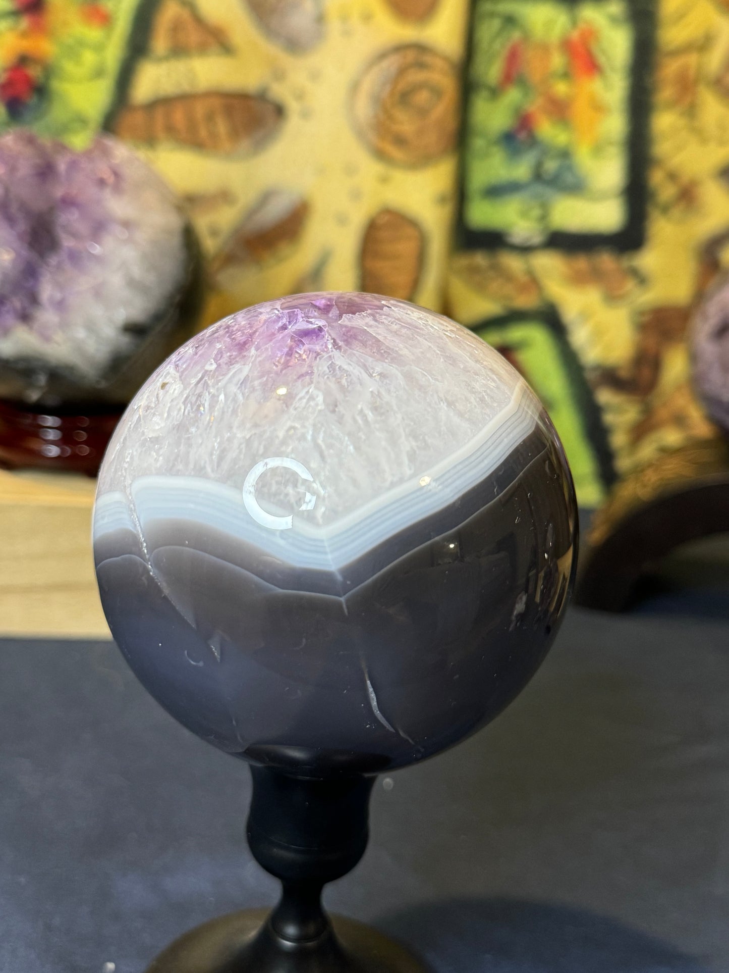 Druzy Amethyst Sphere