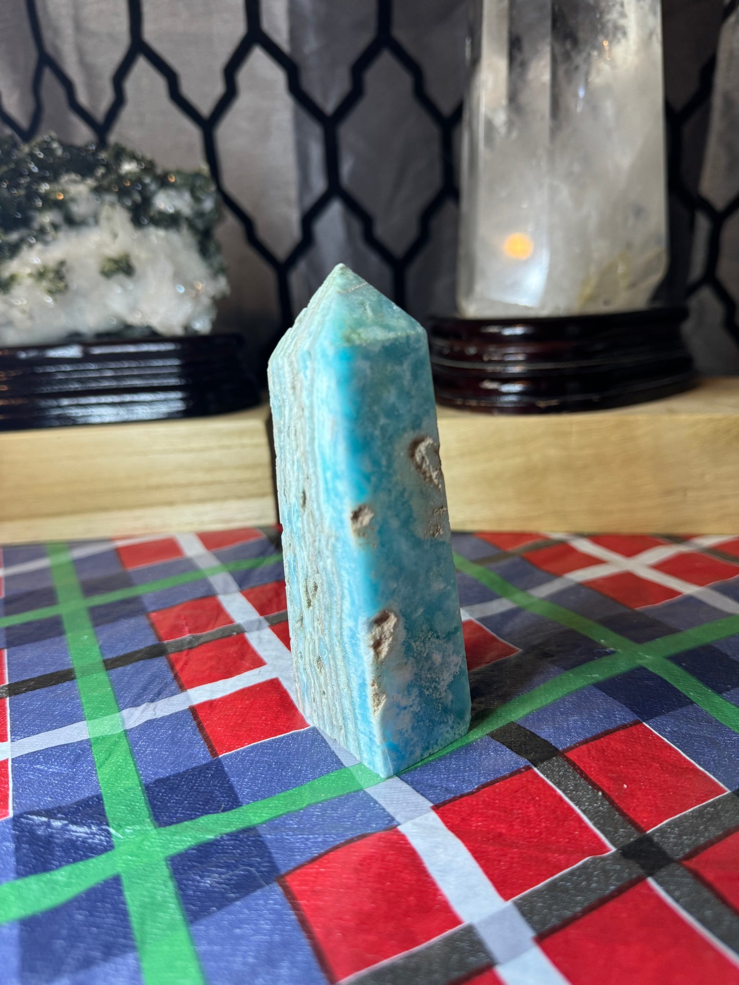 Blue Hemimorphite Tower