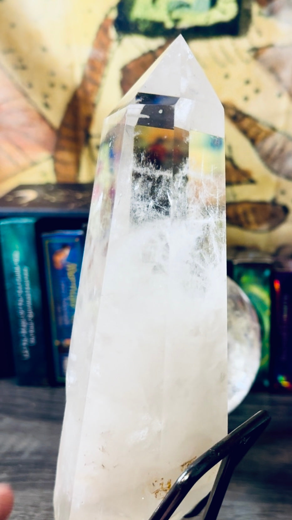 Clear Quarts Tower and Stand