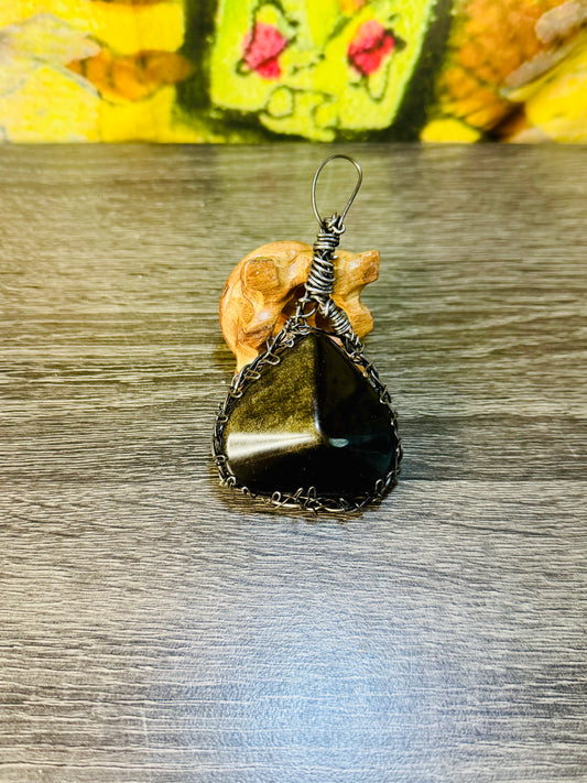 Black Obsidian Pendant