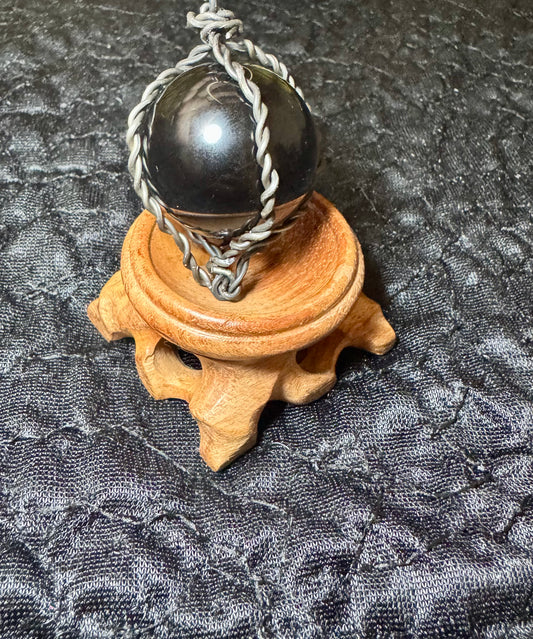 Wire Pendant Black Obsidian