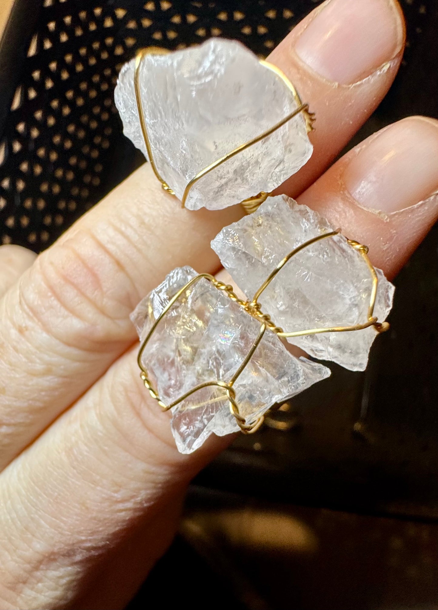 Rings/ Clear Quarts