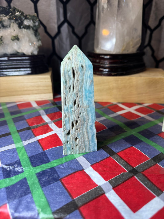 Blue Hemimorphite Tower