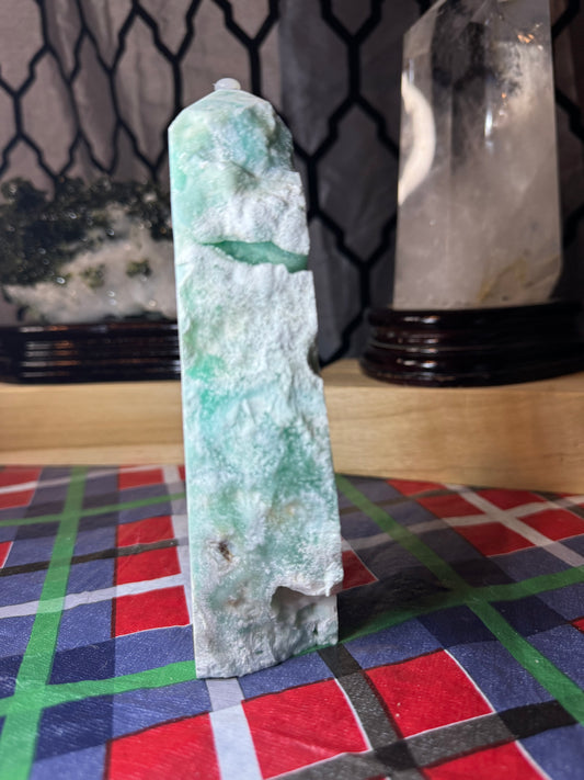Hemimorphite Druzy tall Tower