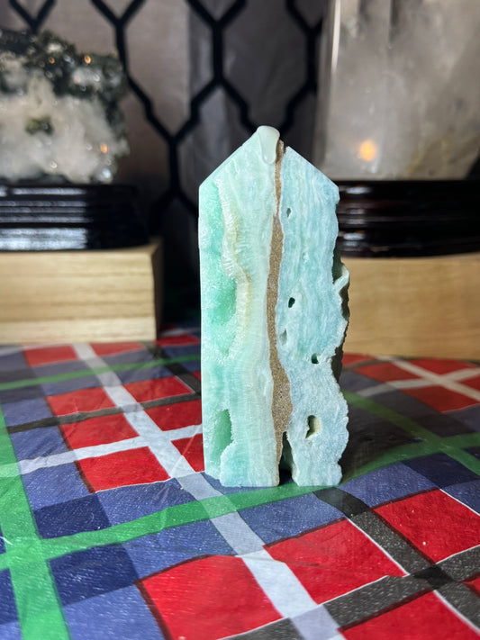 Hemimorphite med tower