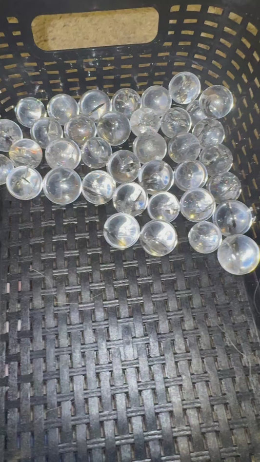 Mini Clear Quarts Rainbow Sphere